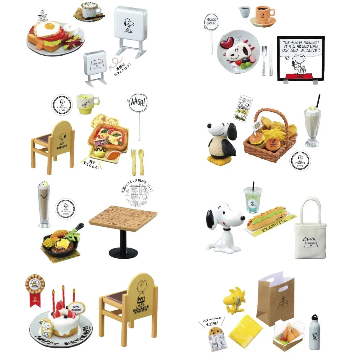 Snoopy Cafe Tour with You! Blind Box - Official Re-ment Miniature Collection Super Anime Store