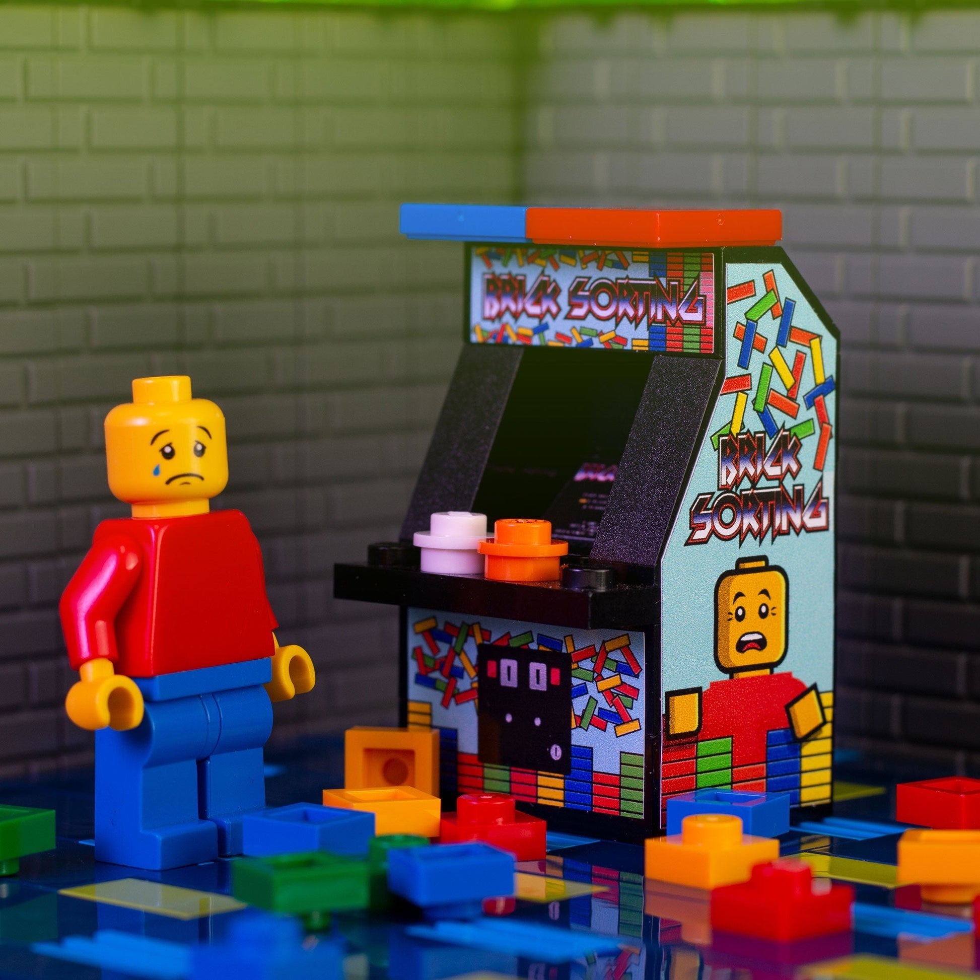 Brick Sorting - Custom Arcade Machine made with LEGO parts B3 Customs