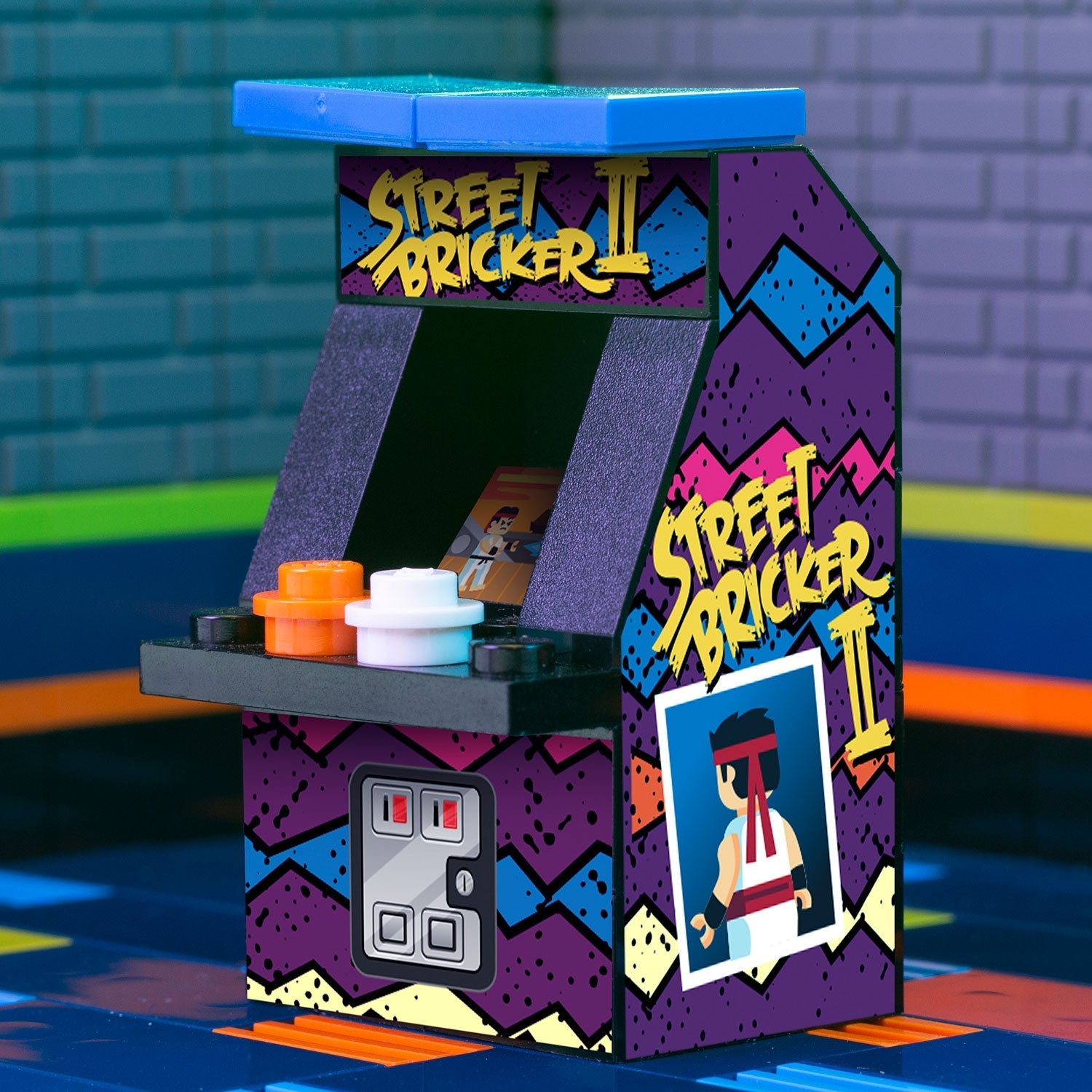 Street Bricker II - B3 Customs Arcade Machine made using LEGO parts B3 Customs