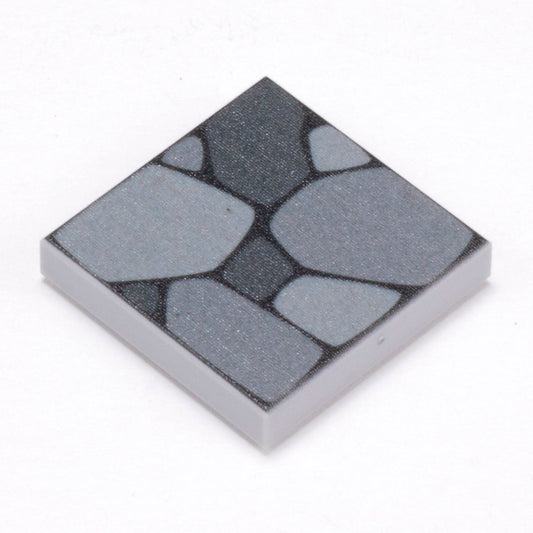 Cobblestone Flooring - Custom Printed 2x2 Tile made using LEGO part B3 Customs