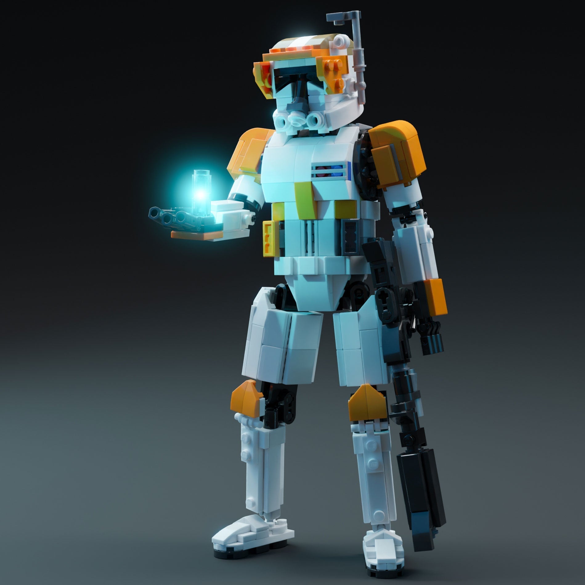 Commander Cody 9" Figure - Custom MOC made using LEGO bricks B3 Customs