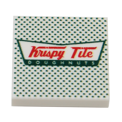 Krispy Tile Doughnuts Tile made using LEGO part - B3 Customs B3 Customs