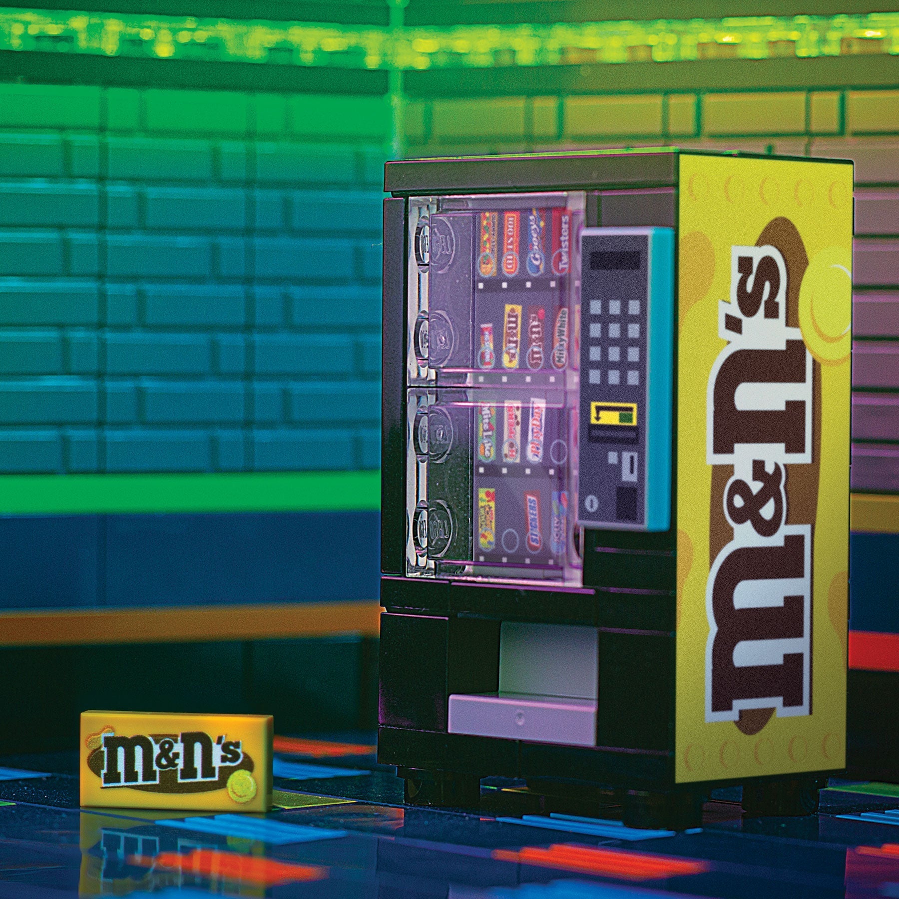 M&Ns (Peanut) Candy Vending Machine made using LEGO parts - B3 Customs B3 Customs