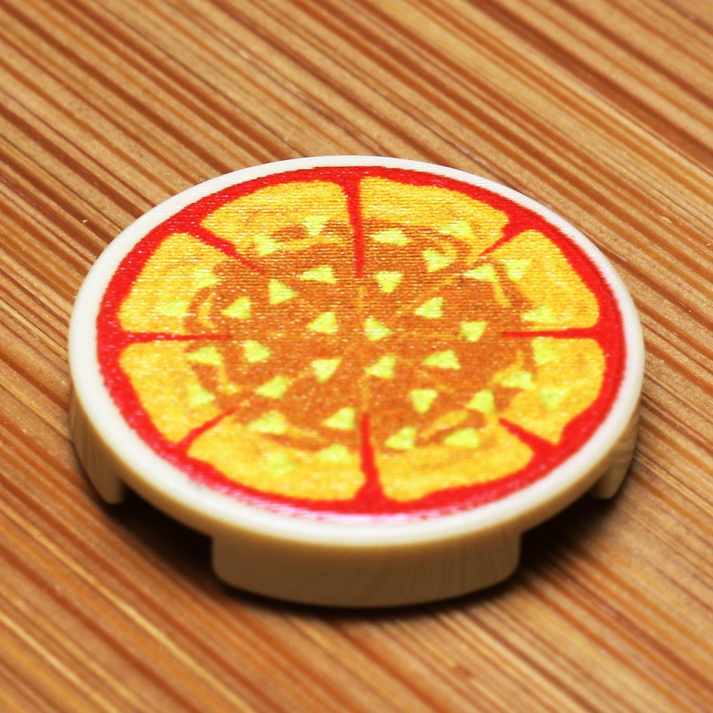 Pineapple Pizza Pie - Custom (2x2 Round Tile) B3 Customs
