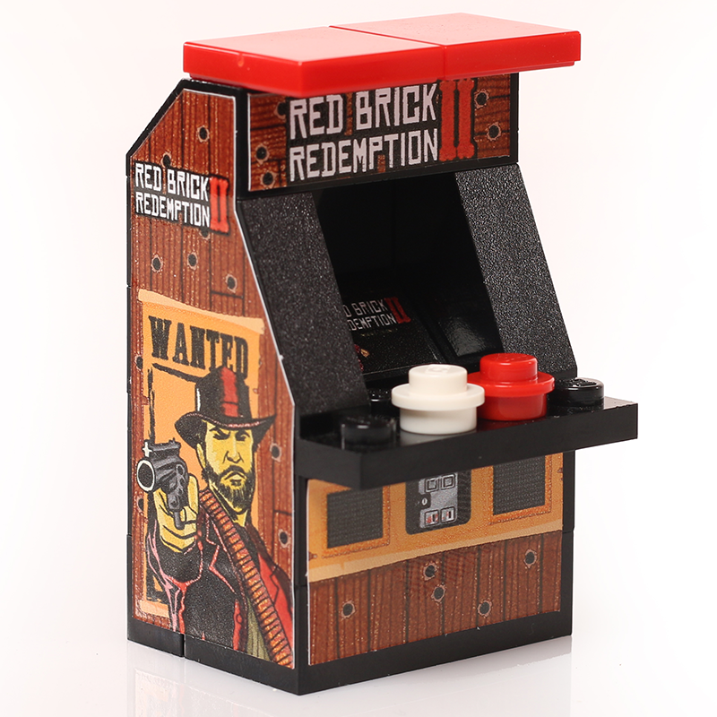 Red Brick Redemption II Minifig Arcade Game B3 Customs