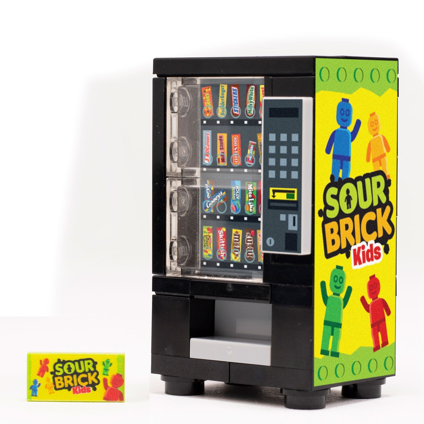 Sour Brick Kids - B3 Customs Candy Vending Machine made using LEGO parts B3 Customs