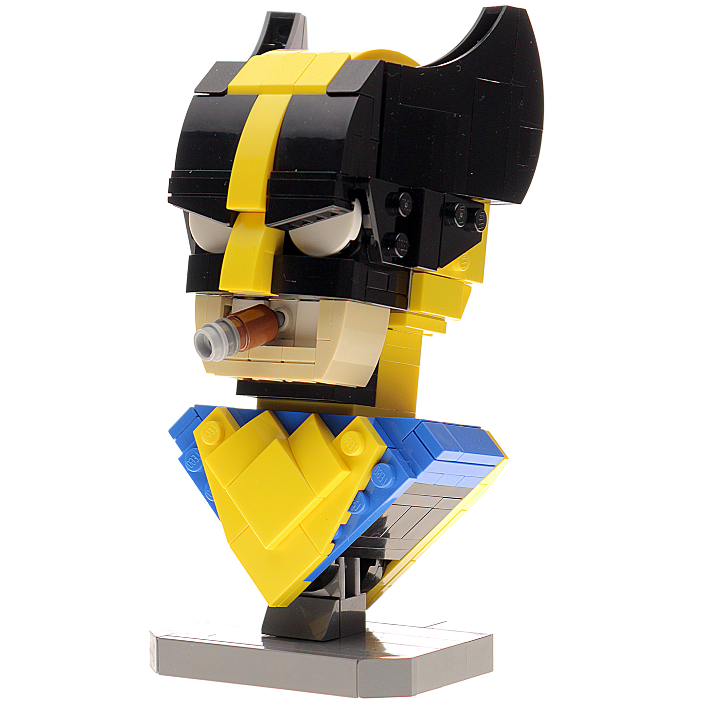 Wolverine Bust MOC made using LEGO bricks B3 Customs