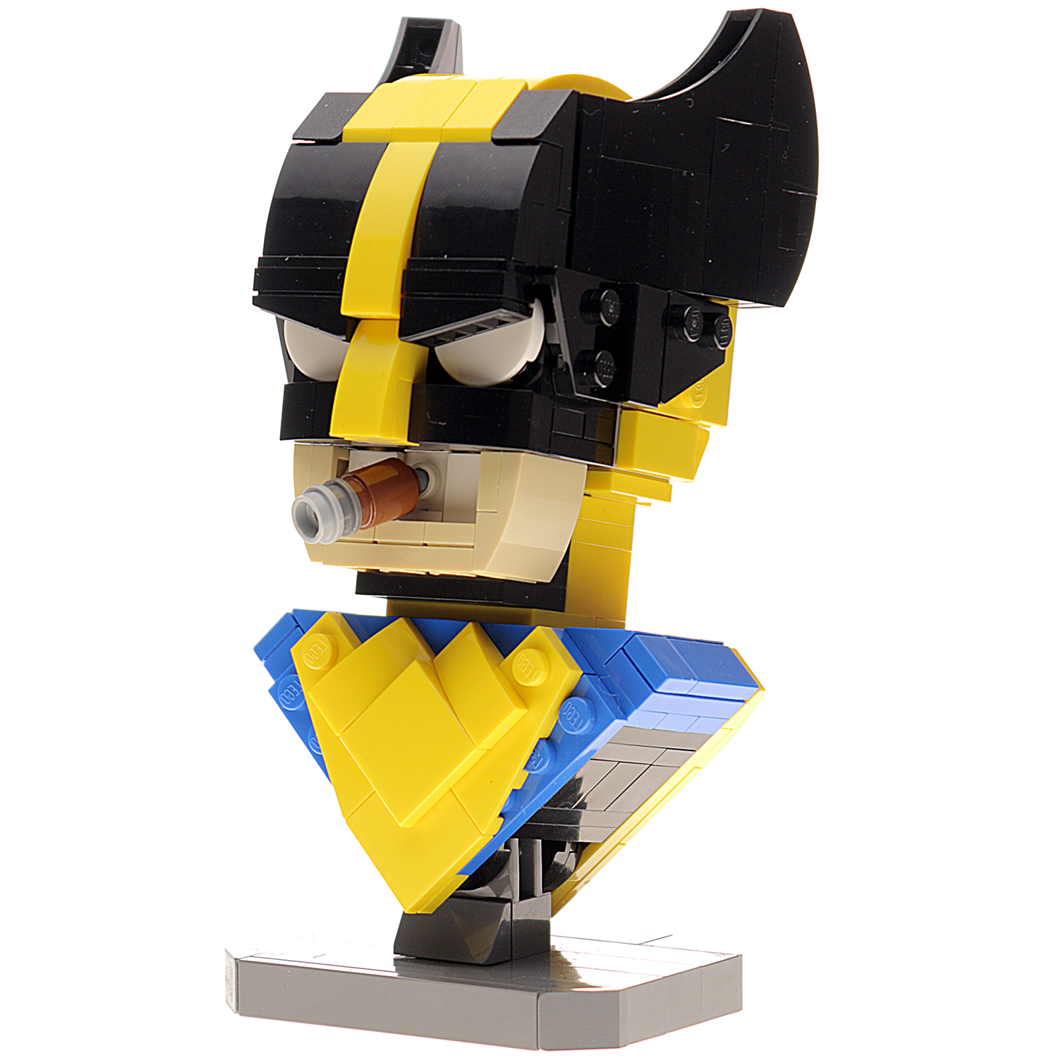 Wolverine Bust MOC made using LEGO bricks B3 Customs