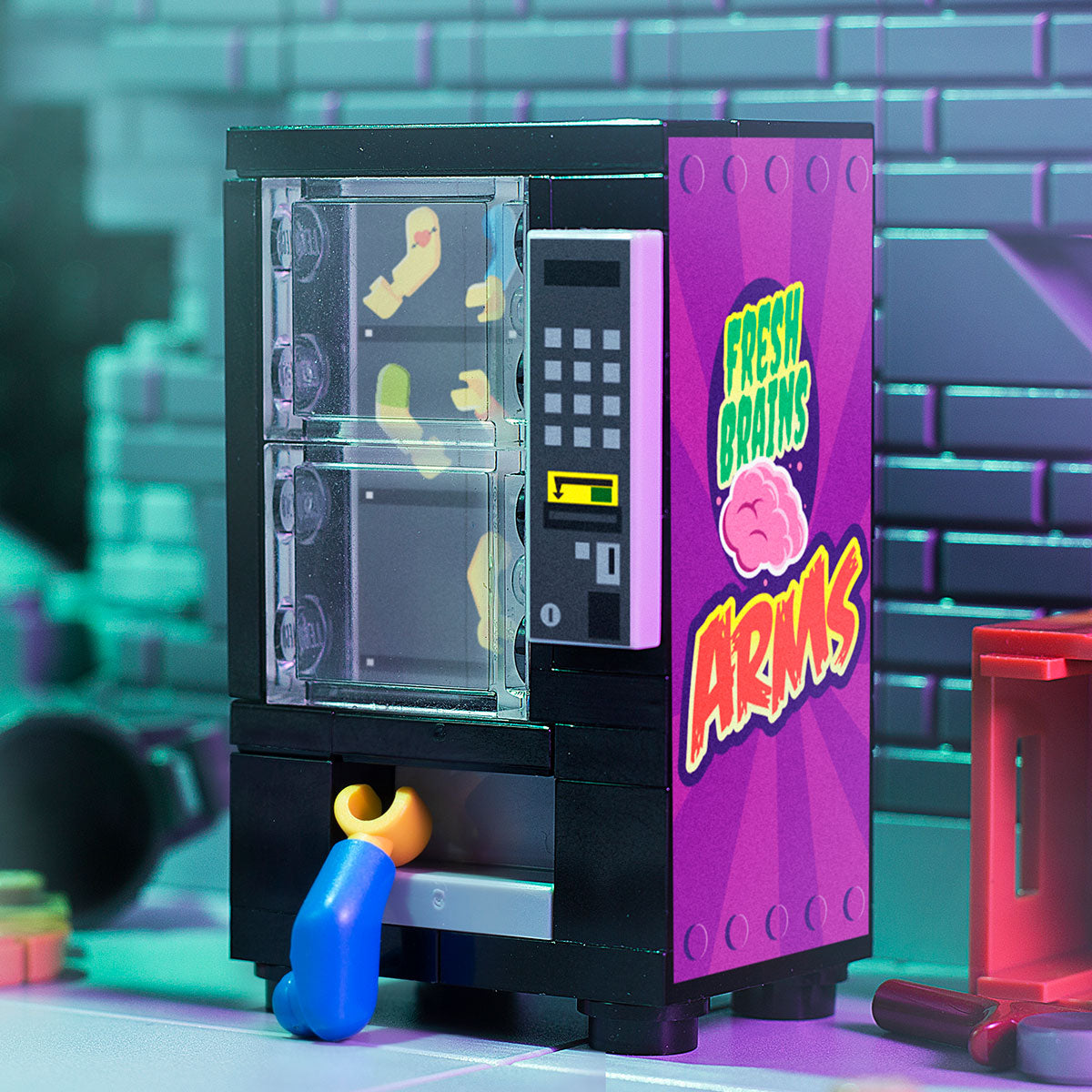 Fresh Brains (Arms Only) - B3 Customs Zombie Vending Machine made using LEGO parts B3 Customs