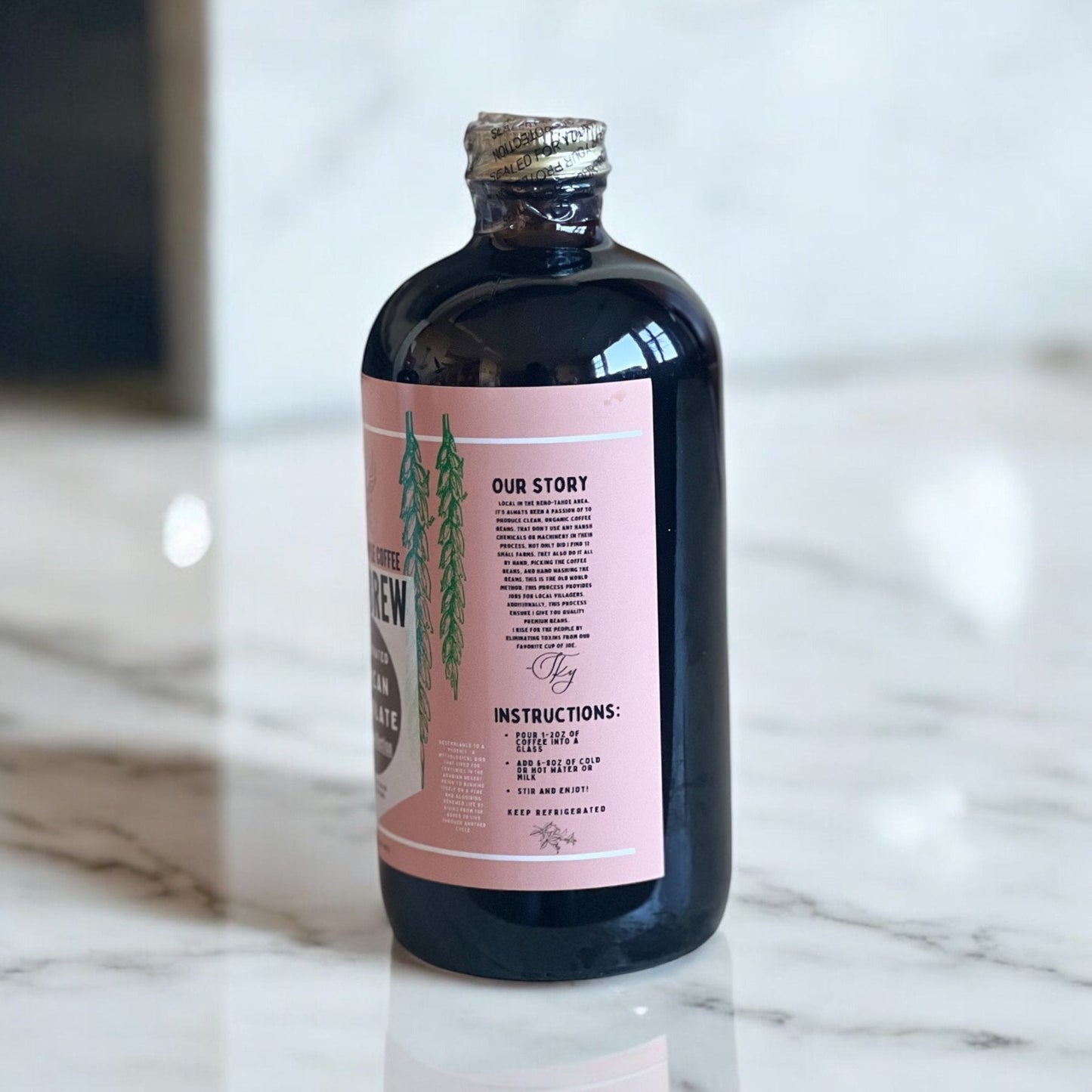 Limited Edition Mexican Chocolate Cold Brew Concentrate Coffee — Light Roast Whole Bean Coffee