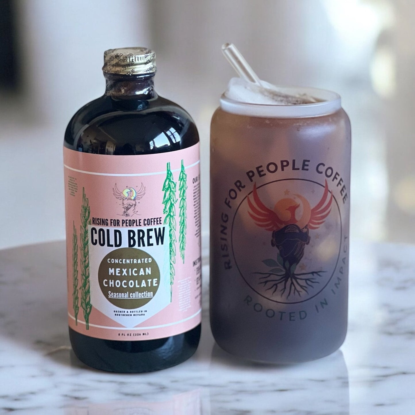 Limited Edition Mexican Chocolate Cold Brew Concentrate Coffee — Light Roast Whole Bean Coffee