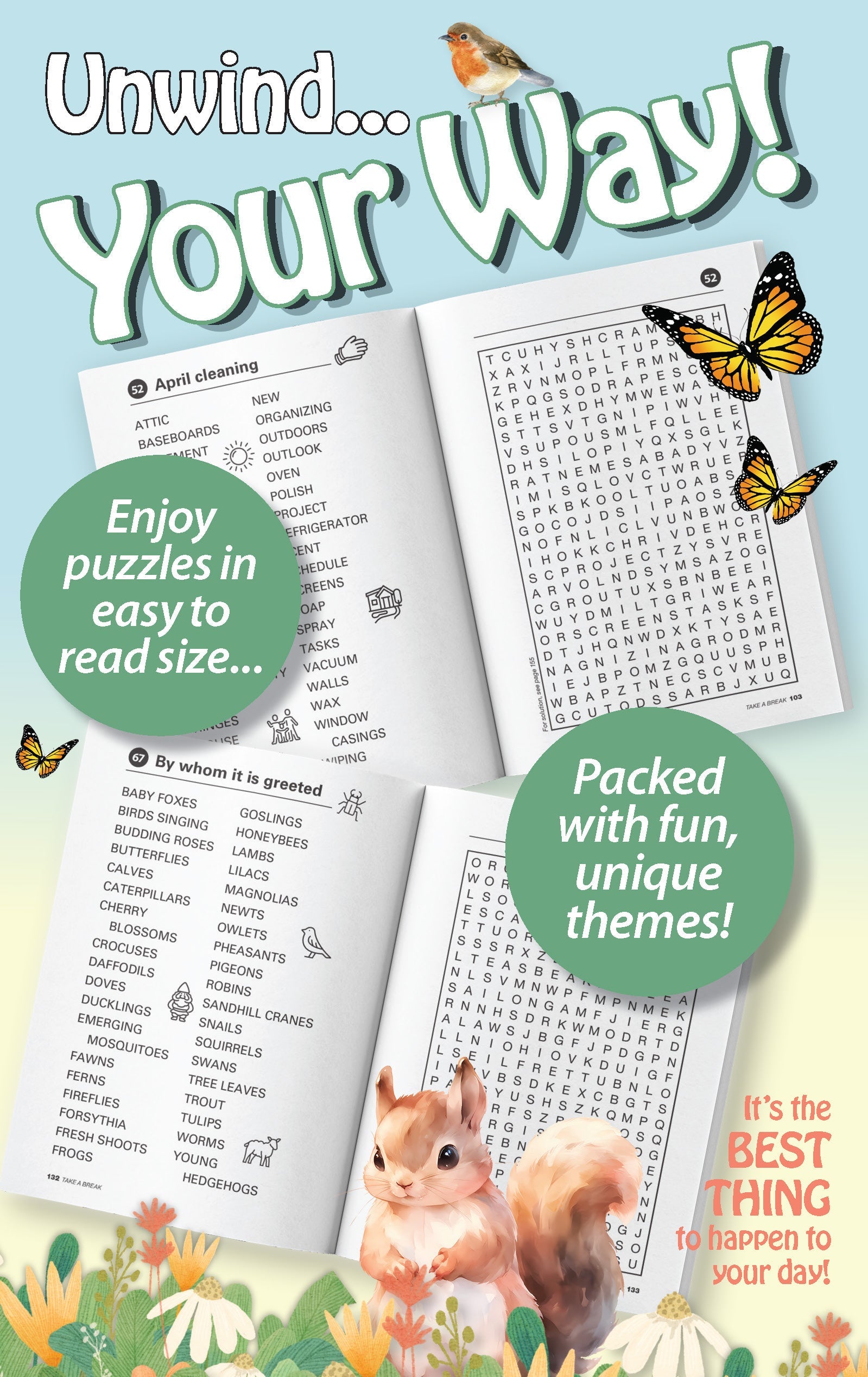World's Best Puzzle- Word Search 25.01.21: Large Print, 71 Spring Themed Puzzles! The Perfect Way To Unwind & Sharpen Your Brain, Skills, Unplug & Relax! Magazine Shop US