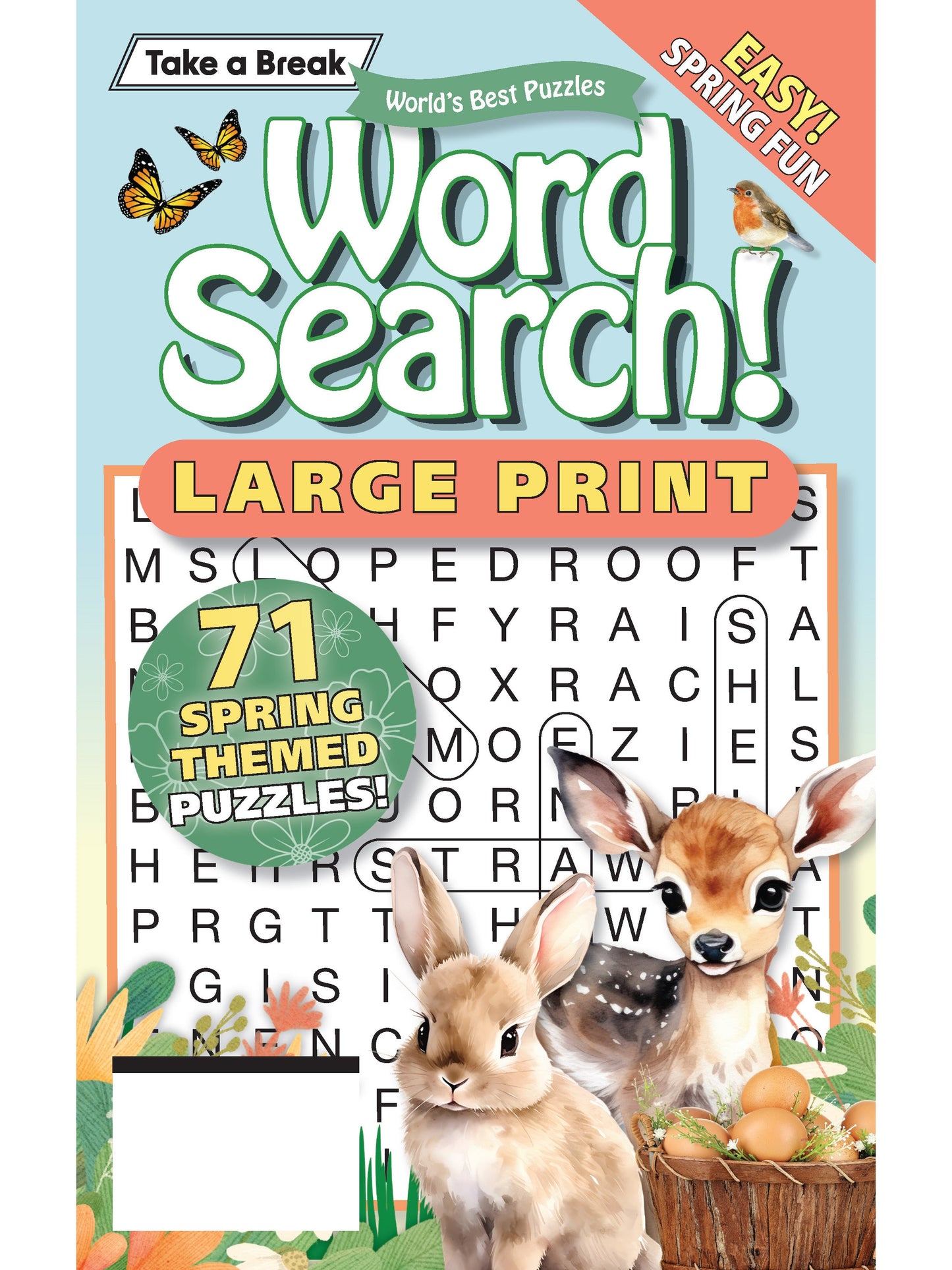 World's Best Puzzle- Word Search 25.01.21: Large Print, 71 Spring Themed Puzzles! The Perfect Way To Unwind & Sharpen Your Brain, Skills, Unplug & Relax! Magazine Shop US