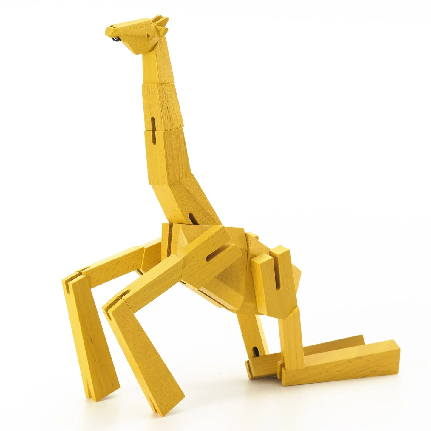 Modern Wooden Giraffe Decor – Interactive Puzzle & Art Piece