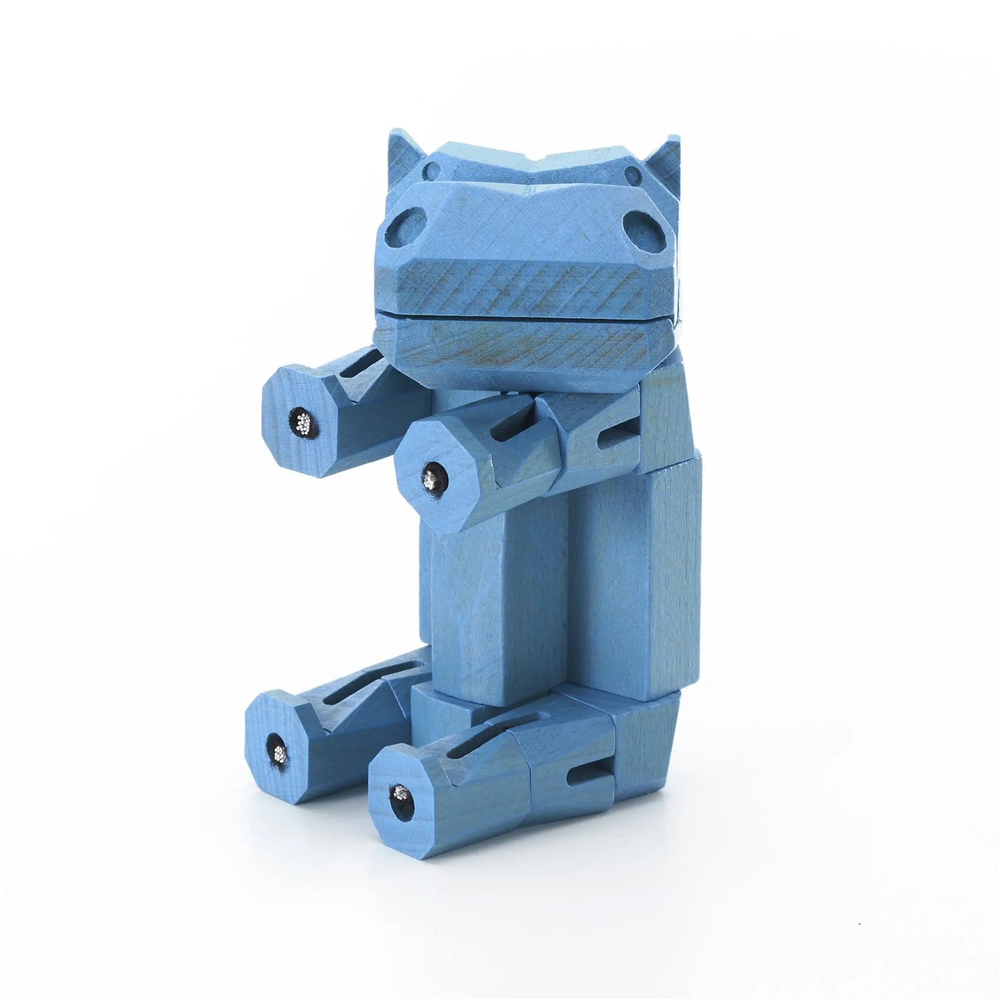 Modern Wooden Hippo Decor – Interactive Puzzle & Art Piece