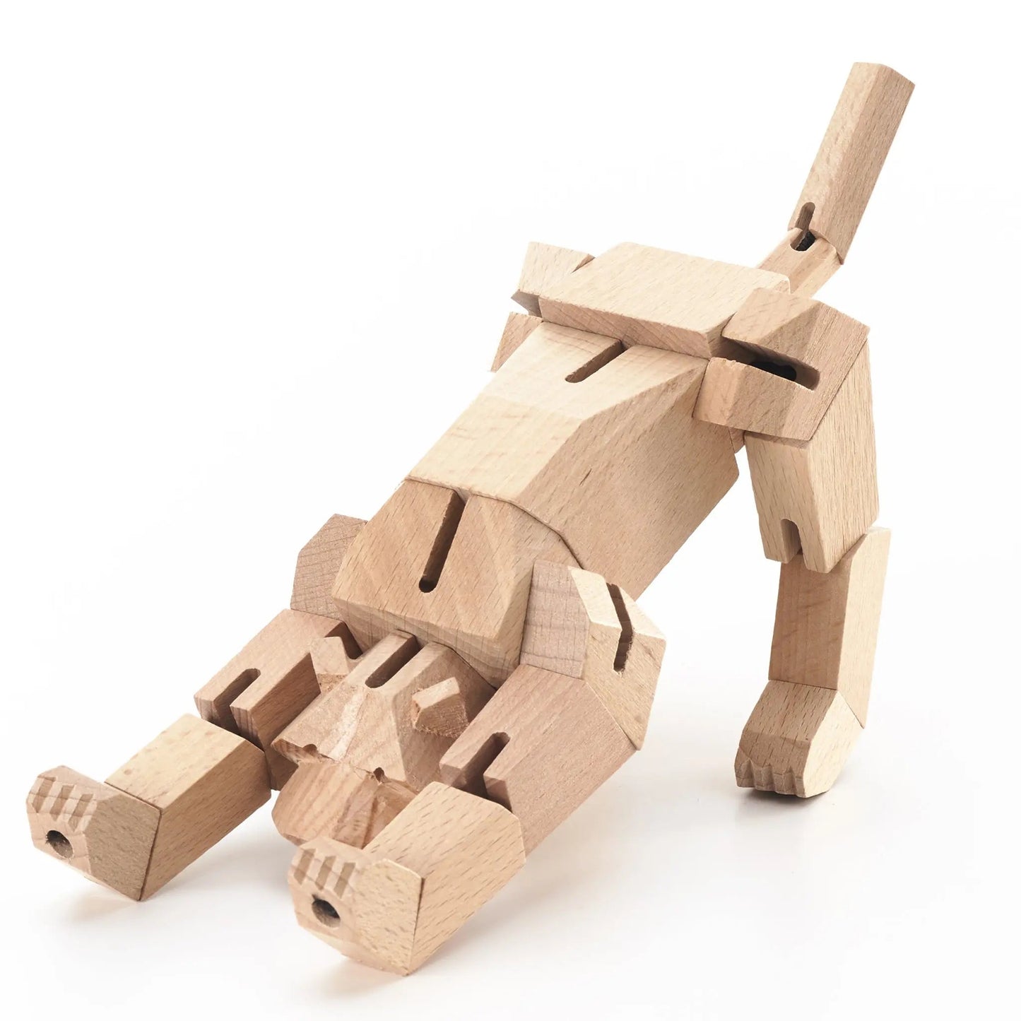 Morphits® Modern Wooden Tiger Decor – Interactive Puzzle & Art Piece Yoshiaki Ito Design