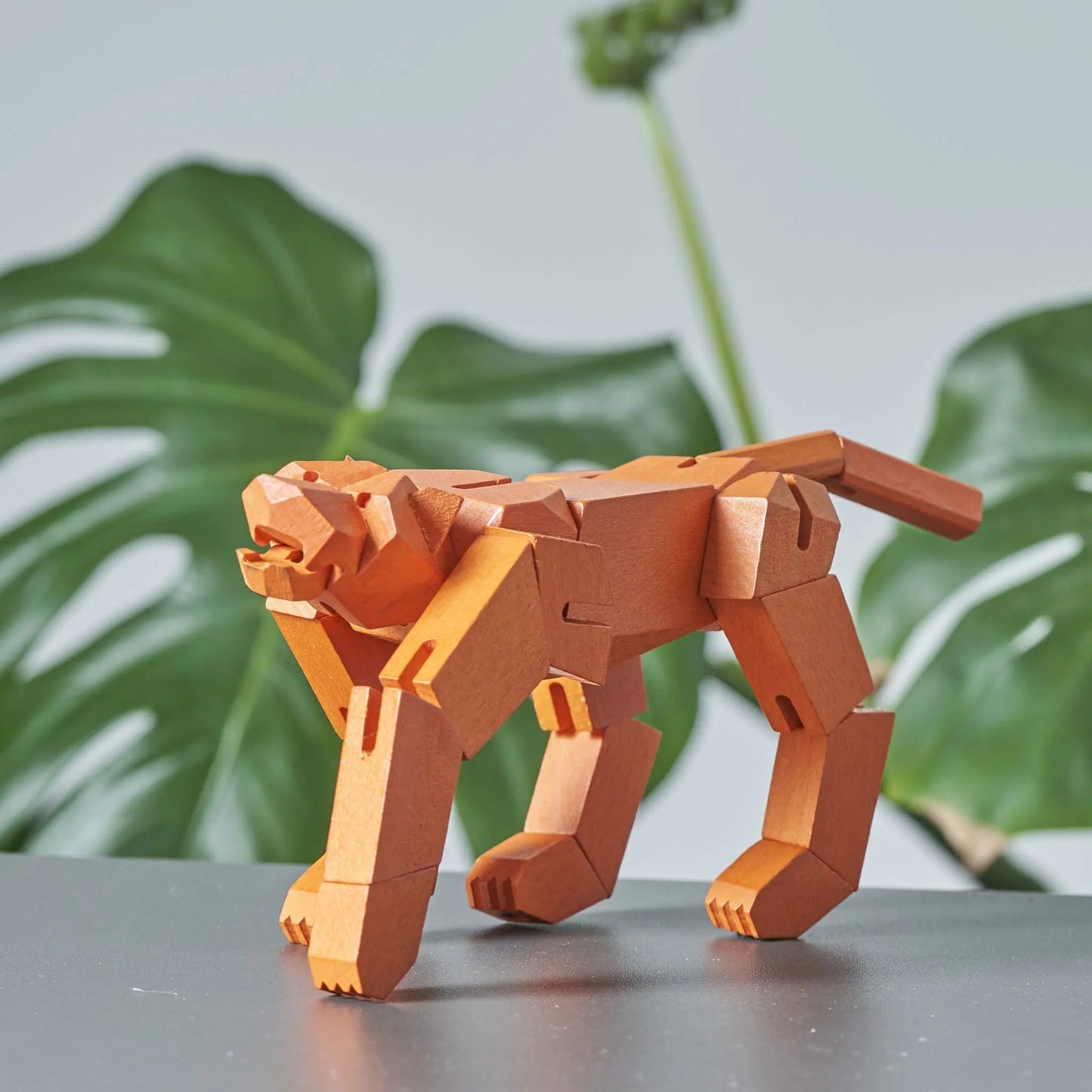 Morphits® Modern Wooden Tiger Decor – Interactive Puzzle & Art Piece Yoshiaki Ito Design