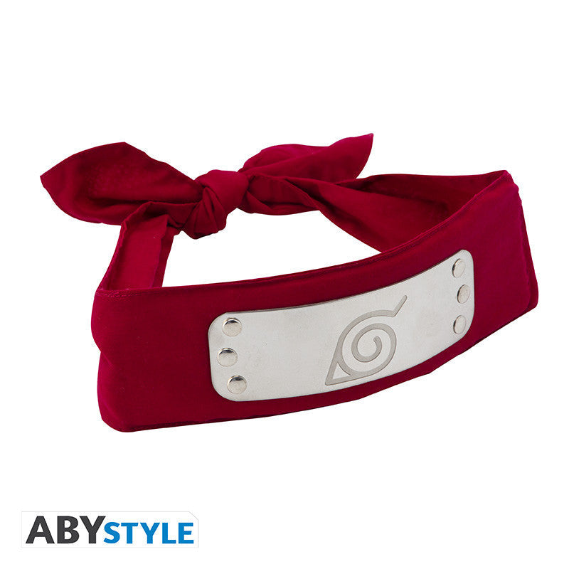 NARUTO SHIPPUDEN Headband Red Konoha Adult size Super Anime Store