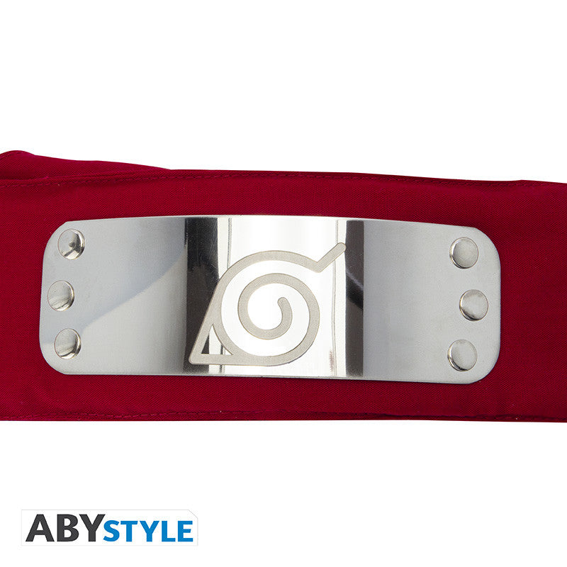 NARUTO SHIPPUDEN Headband Red Konoha Adult size Super Anime Store