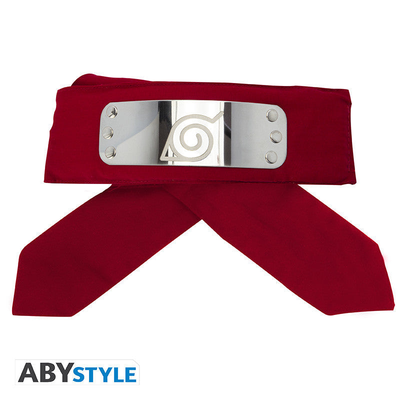 NARUTO SHIPPUDEN Headband Red Konoha Adult size Super Anime Store