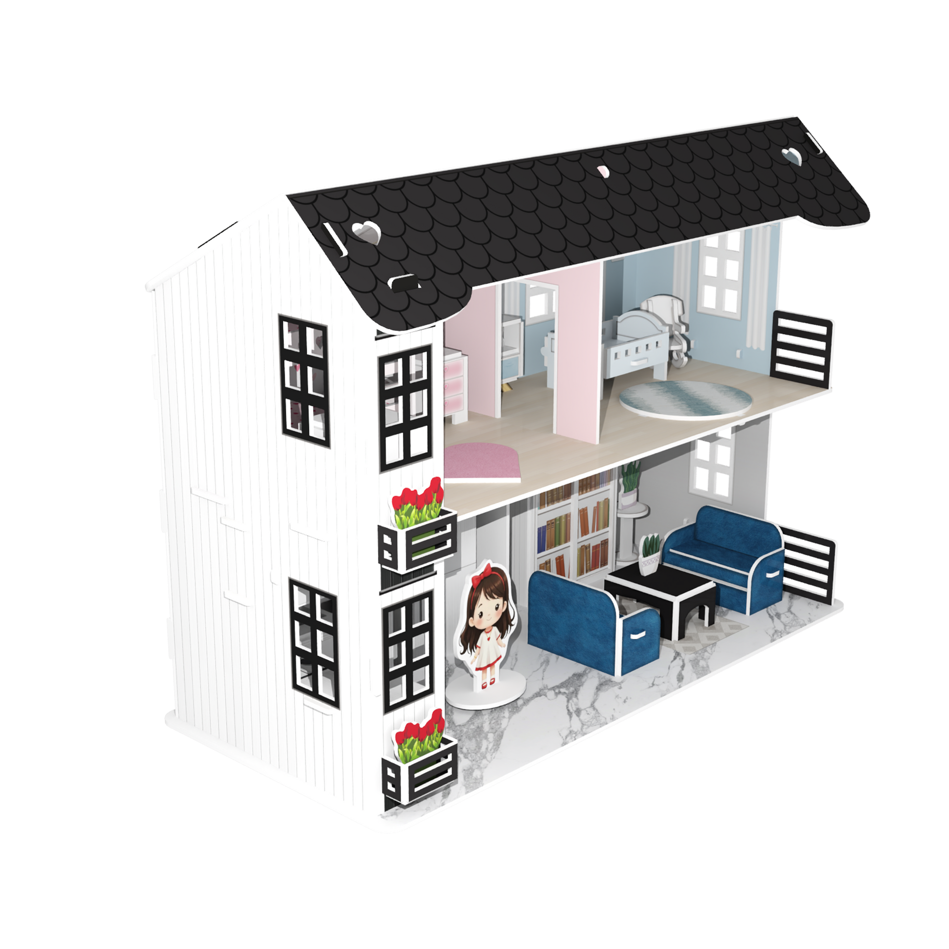 3d Puzzle Townhouse - Foam Colours Crafts