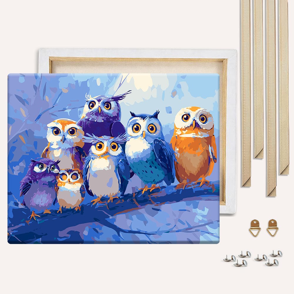 Parliament of Owls - Paint By Numbers Kit