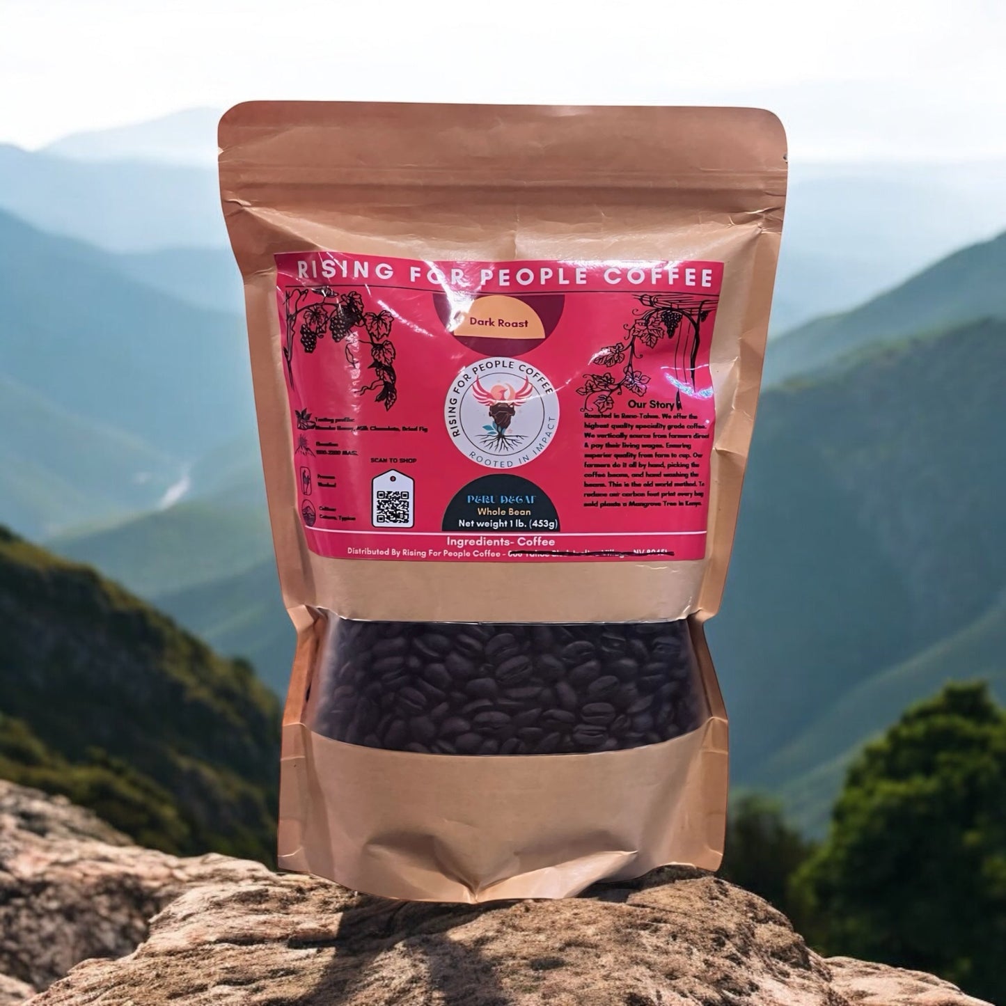 Peru Decaf — Decaf Medium-Dark Roast Whole Bean Coffee