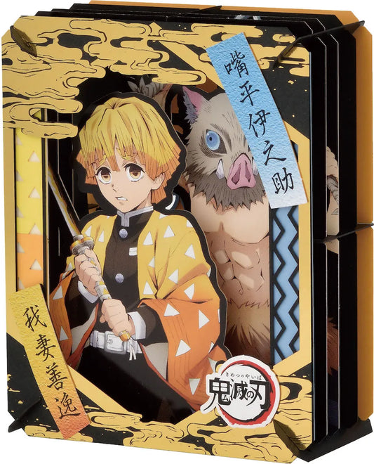 Demon Slayer Paper Theater - Zenitsu & Inosuke Kimetsu no Yaiba 3D Diorama Super Anime Store