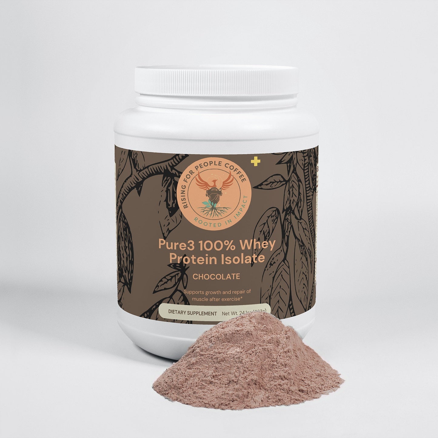 Pure3 100% Whey Protein Isolate (Chocolate) — Whole Bean Coffee