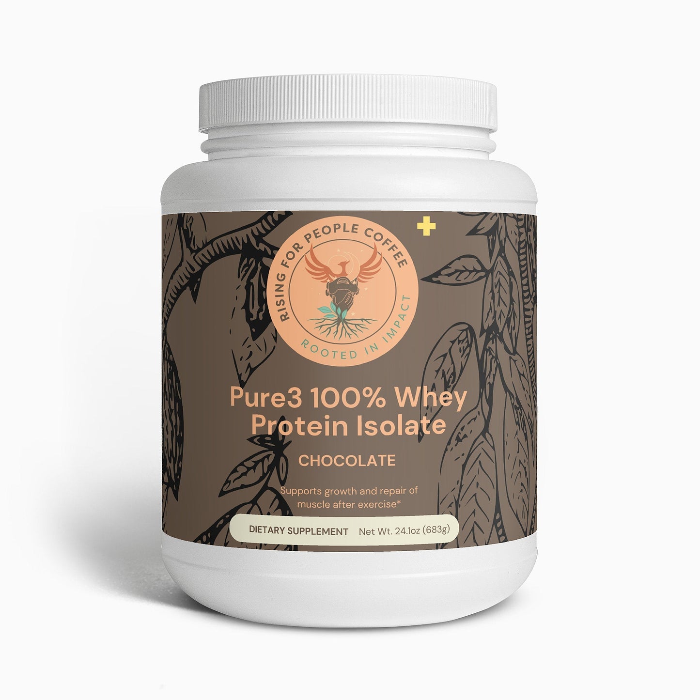 Pure3 100% Whey Protein Isolate (Chocolate) — Whole Bean Coffee