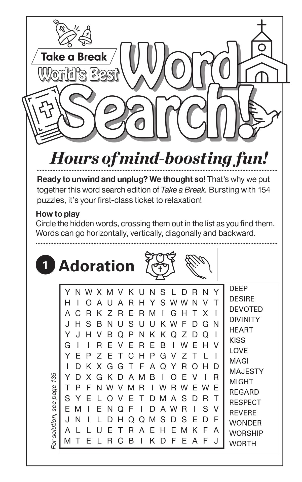 World's Best Puzzle - Word Search 25.02.28: Over 154 Puzzles, Religion-Themed, Faith-Based Puzzles, Spirituality, Great Gift For A Family Or Friend, Unwind & Sharpen Your Brain! Magazine Shop US