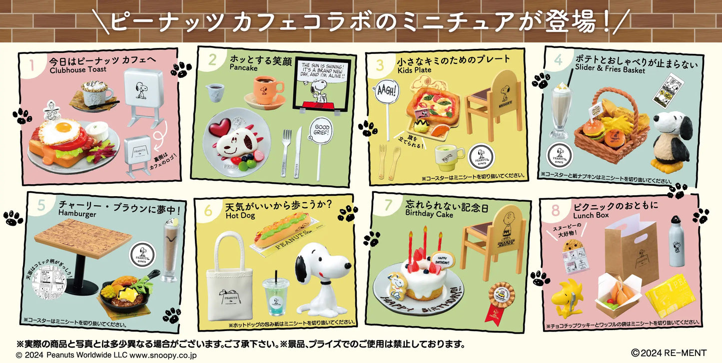 Snoopy Cafe Tour with You! Blind Box - Official Re-ment Miniature Collection Super Anime Store