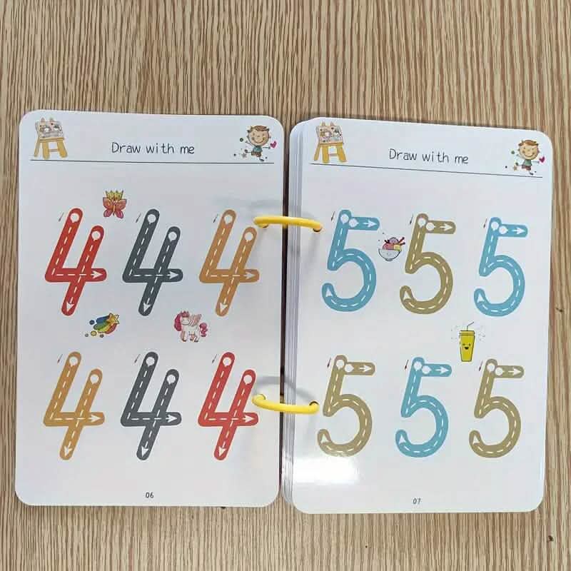 Reusable Magic Practice Workbook Set with Erasable Pen and Refills DailySale