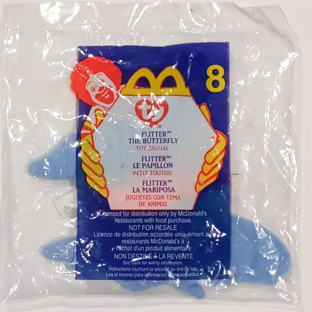 McDonald's Beanie Baby toy - Flutter The Butterfly (Bagged) burriscomics