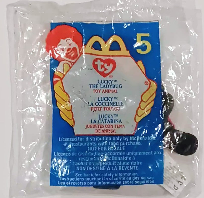 McDonald's Beanie Baby toy - Lucky The Ladybug (Bagged) burriscomics