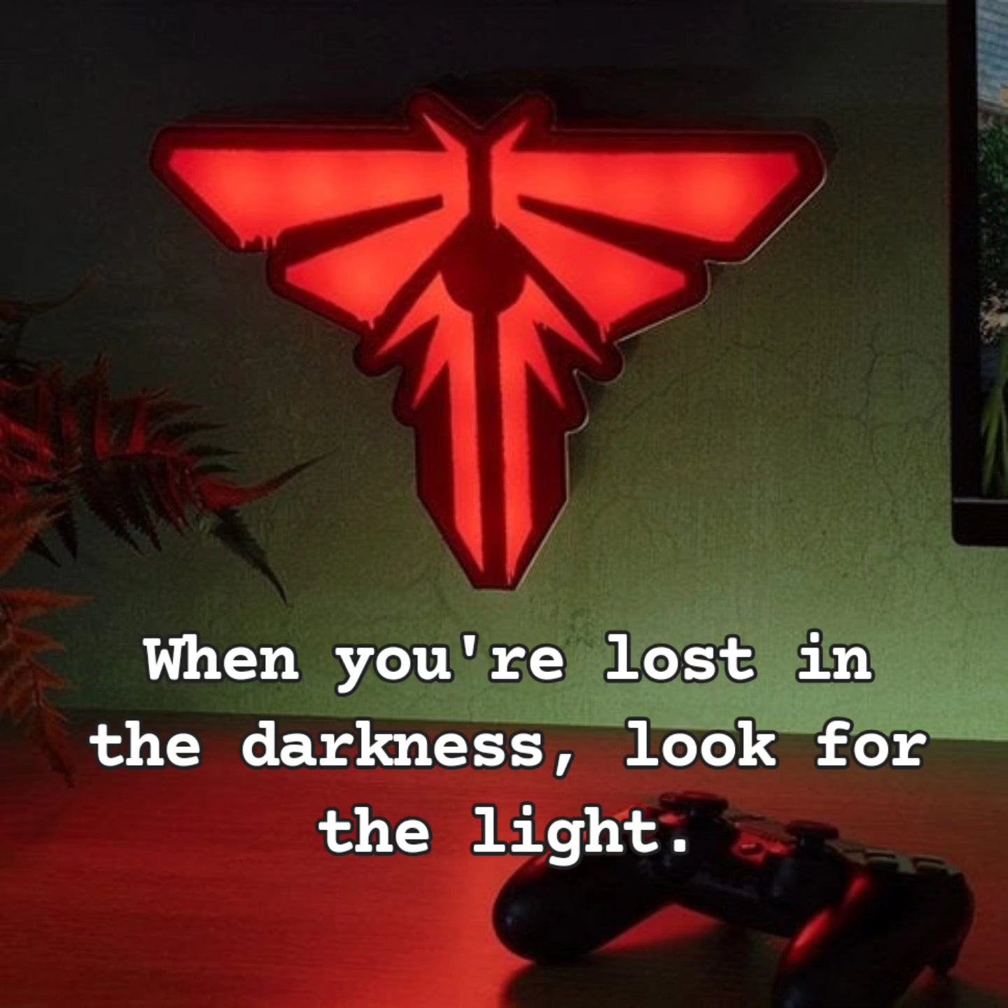 Last of Us Firefly Logo lamp Moliner Games