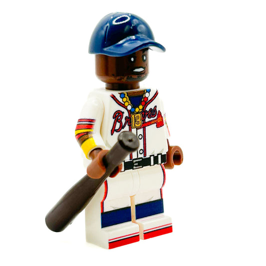 Acuna Atlanta #13 Baseball Player Minifig made using LEGO parts - B3 Customs B3 Customs