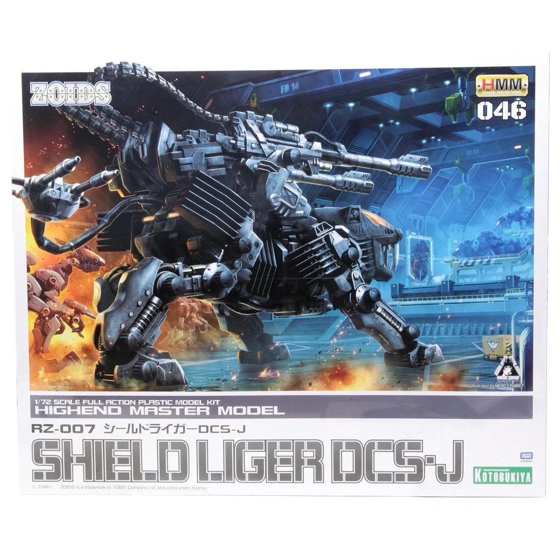 ZOIDS - RZ-007 SHIELD LIGER DCS-J HMM MODEL KIT Anime Pop
