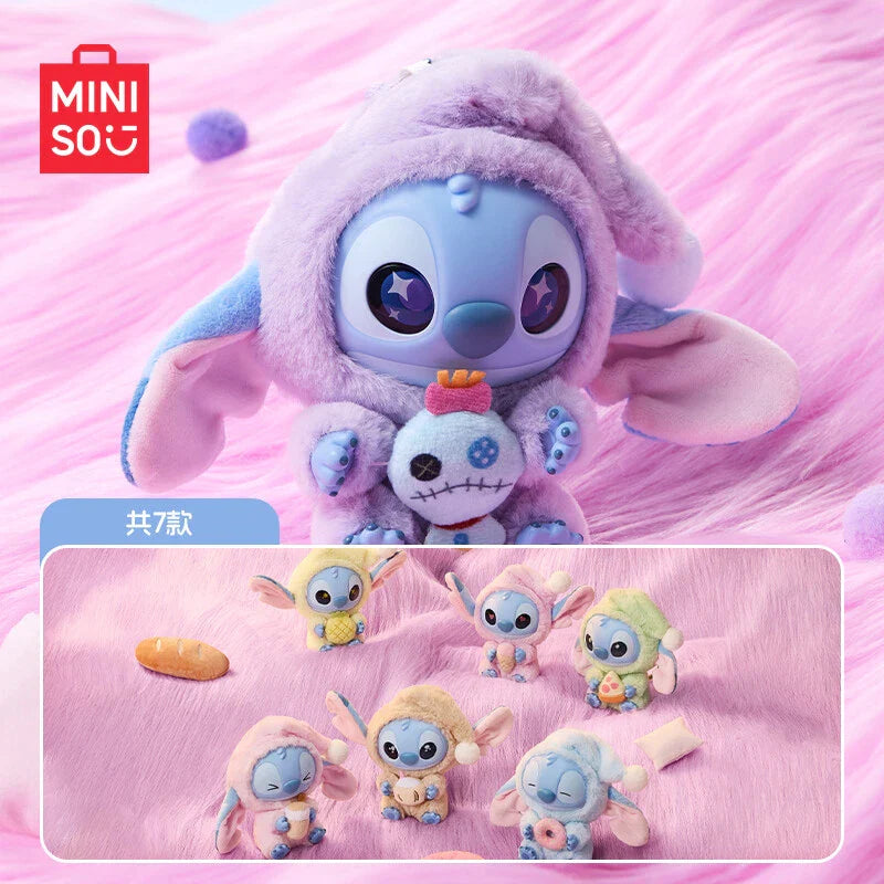 [In Stock] MINISO Stitch Eat Something Before Sleep Plush Keychain Blind Box Ralphie's Funhouse