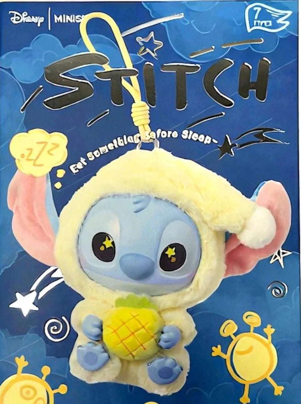 [In Stock] MINISO Stitch Eat Something Before Sleep Plush Keychain Blind Box Ralphie's Funhouse