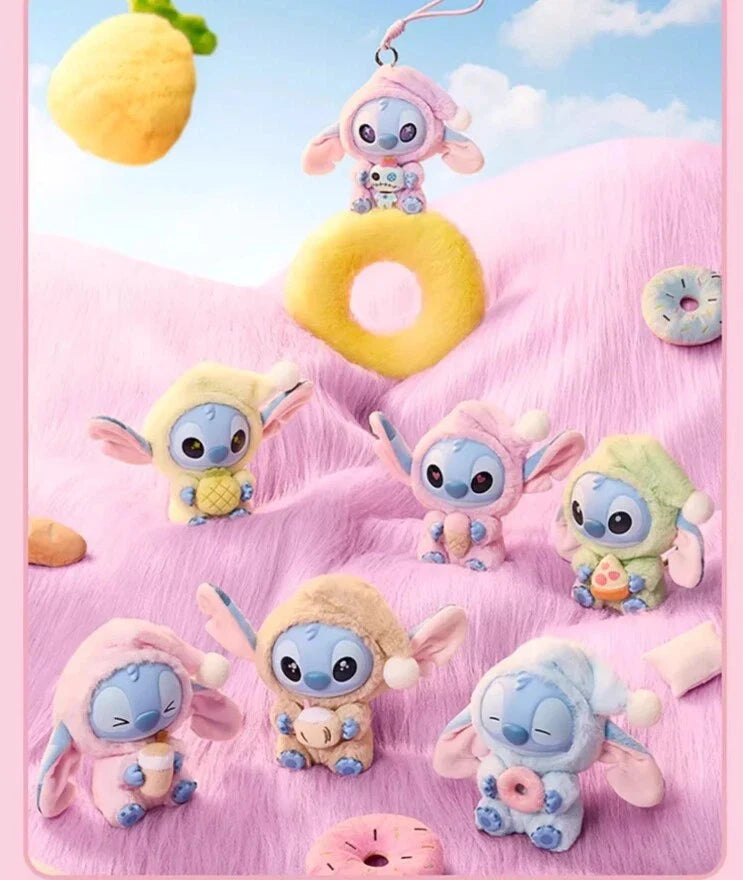 [In Stock] MINISO Stitch Eat Something Before Sleep Plush Keychain Blind Box Ralphie's Funhouse