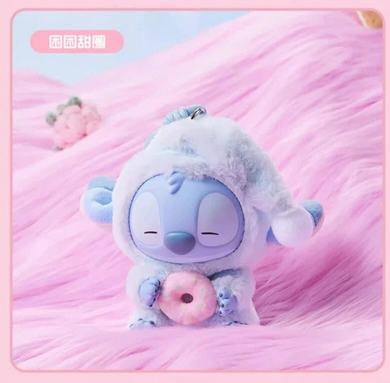 [In Stock] MINISO Stitch Eat Something Before Sleep Plush Keychain Blind Box Ralphie's Funhouse