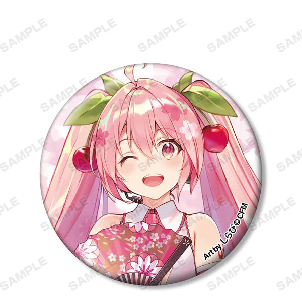 VOCALOID SAKURA MIKU TRADING CAN BADGE Anime Pop