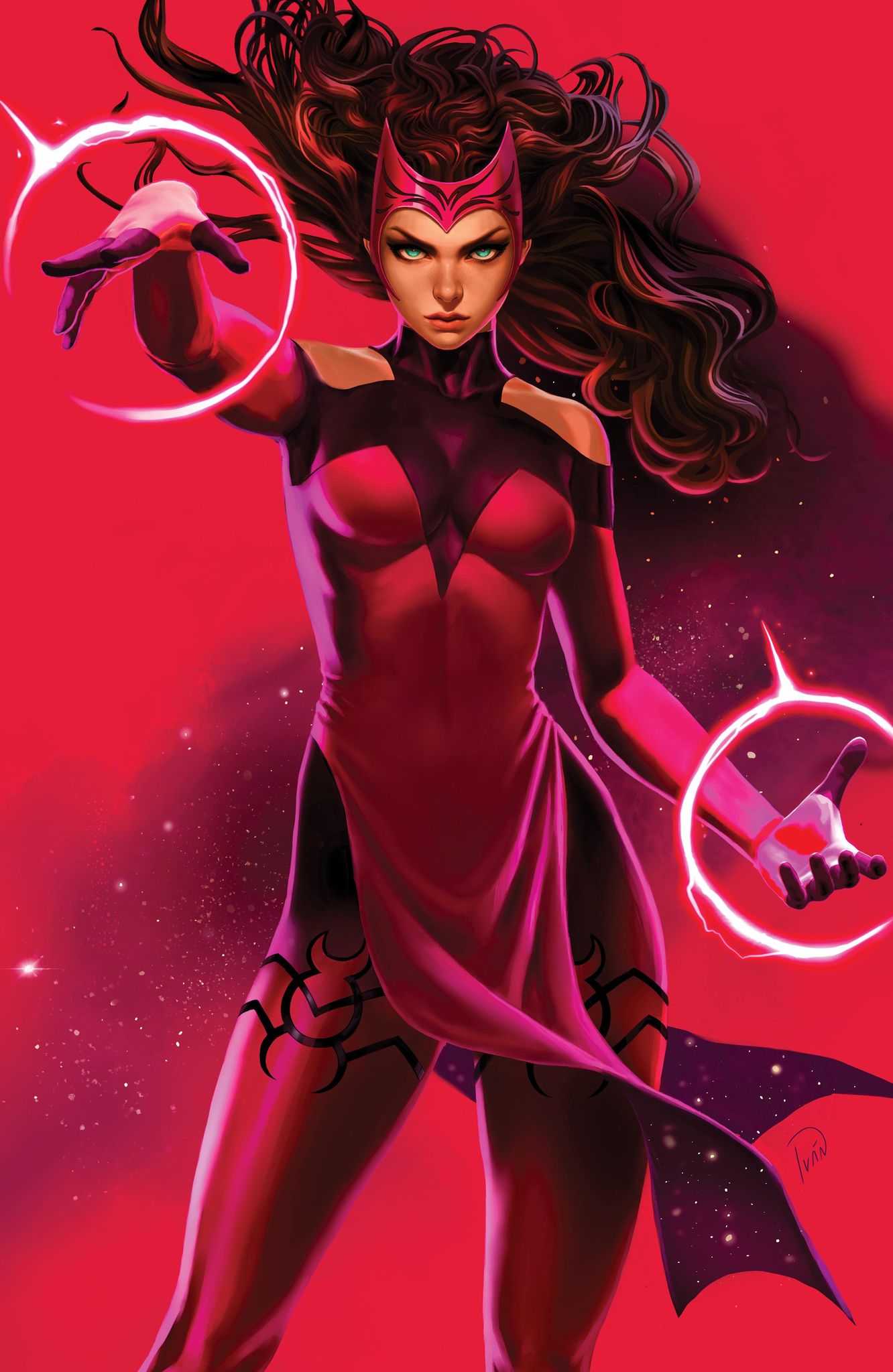 SCARLET WITCH #1 (IVAN TALAVERA EXCLUSIVE TRADE/VIRGIN VARIANT SET)(2024) Fandom Comic Shop