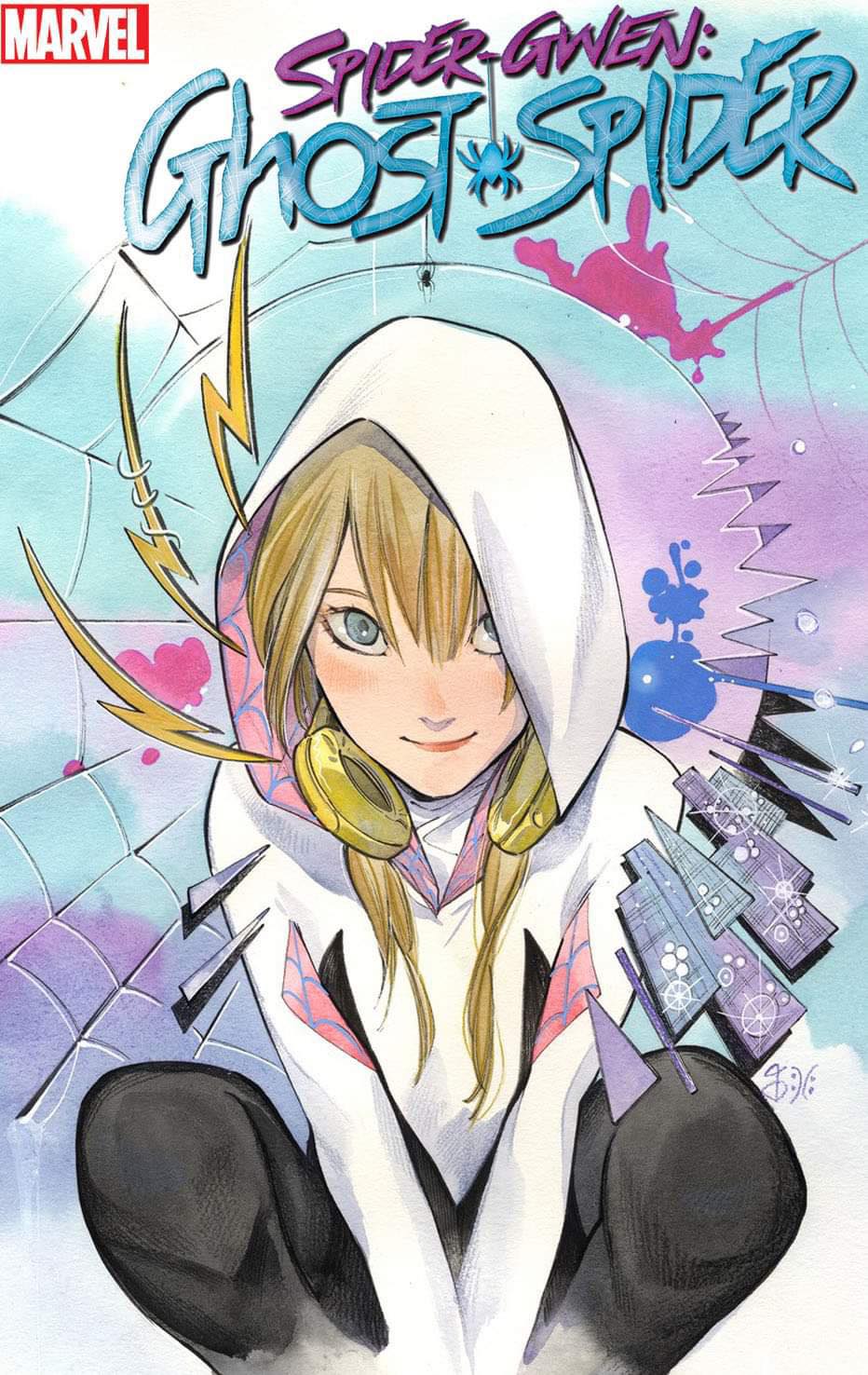 SPIDER-GWEN: GHOST SPIDER #1 (IVAN TALAVERA/PEACH MOMOKO EXCLUSIVE TRADE/VIRGIN VARIANT SET) Fandom Comic Shop