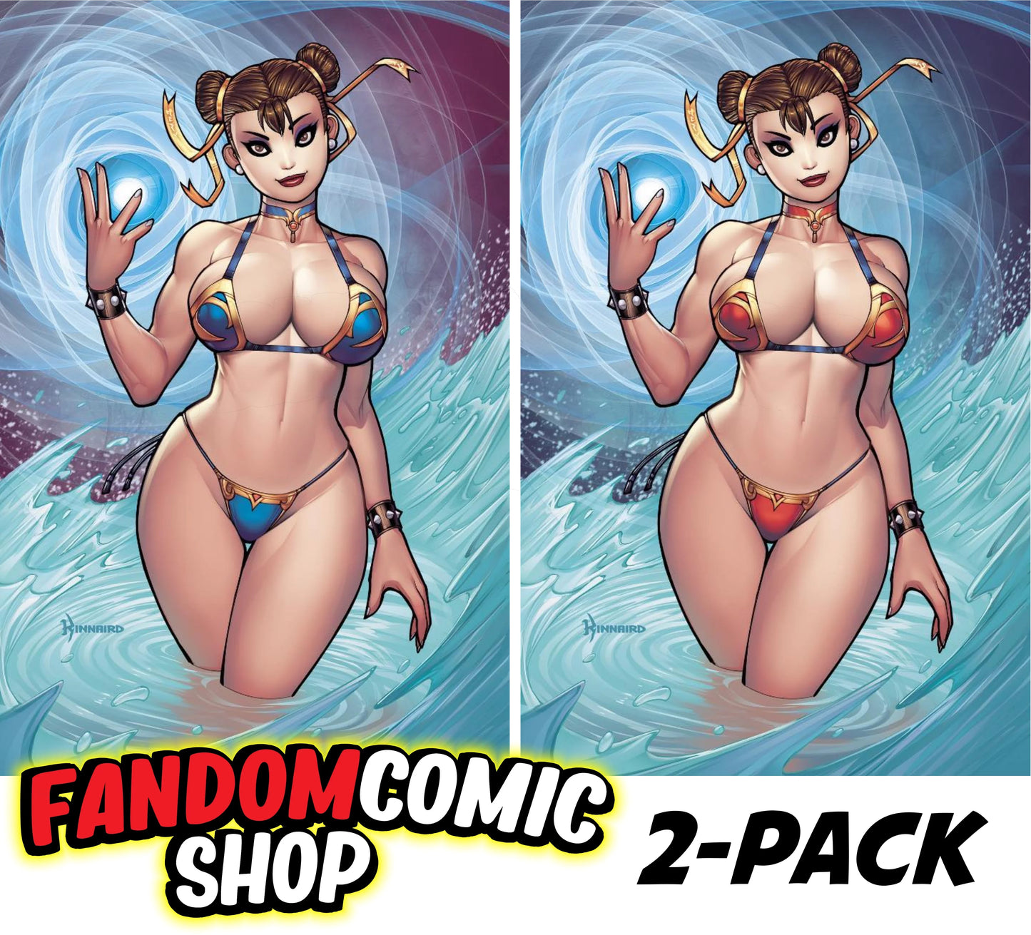 STREET FIGHTER 2024 SWIMSUIT ISSUE #1 (RYAN KINNAIRD EXCLUSIVE VIRGIN VARIANT A & B SET)(2024) Fandom Comic Shop