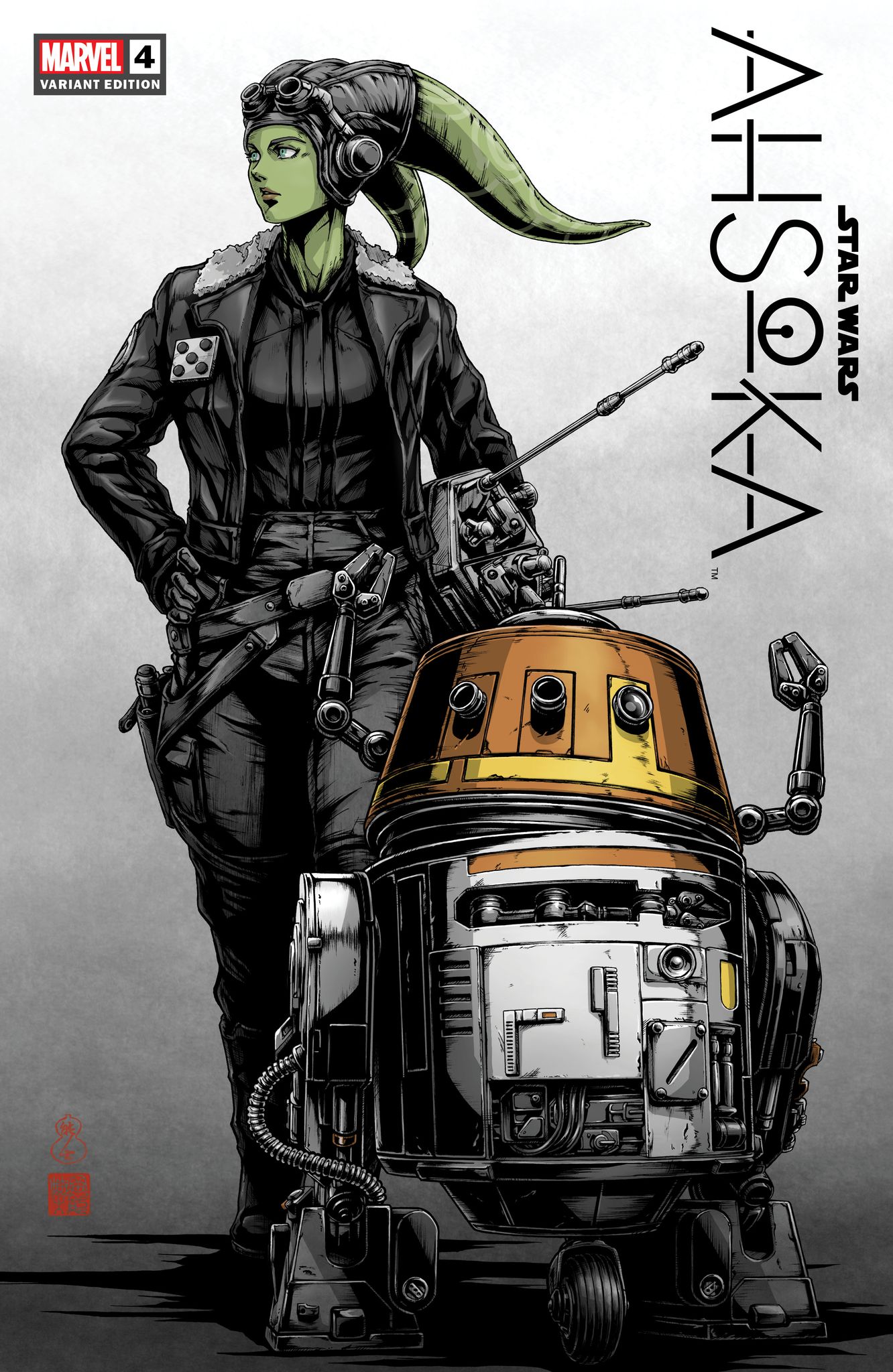 STAR WARS: AHSOKA #4 (TAKASHI OKAZAKI EXCLUSIVE VARIANT)(PART 4 OF 8 ~ HERA/CHOPPER) Fandom Comic Shop