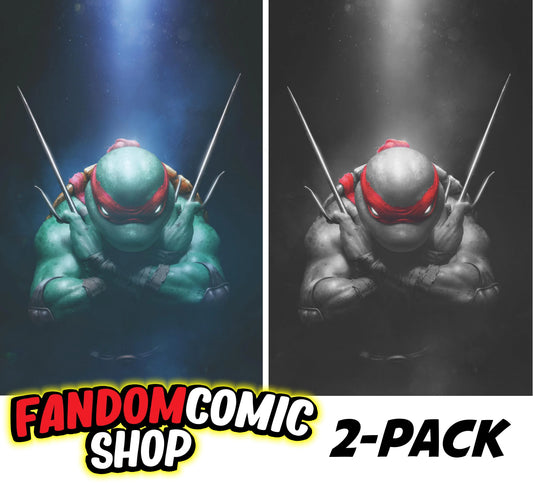 TEENAGE MUTANT NINJA TURTLES #1 (RAHZZAH EXCLUSIVE VIRGIN VARIANT A & B SET) ~ IDW TMNT Fandom Comic Shop