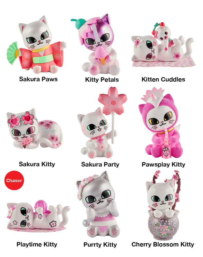 tokidoki Cherry Blossom Cats Blind Box – Kawaii Cat Collectible Figure Super Anime Store