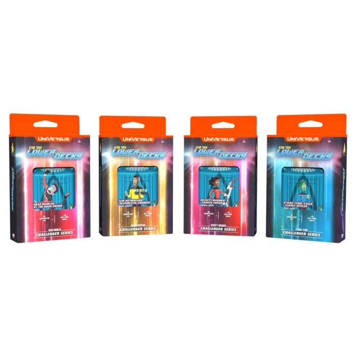 UniVersus: Star Trek: Lower Decks: Challenger Series Display (Set of 4) Spoils and Loot